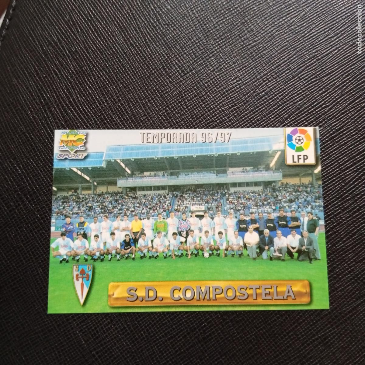 Cromos de F&uacute;tbol: 163 PLANTILLA COMPOSTELA MUNDICROMO 1996 1997 CROMO FUTBOL LIGA 96 97 - A206 PG23 PLATA