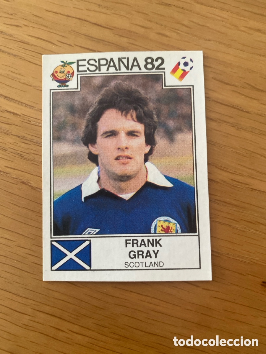Fu&szlig;ball-Sticker: Cromo panini mundial Espa&ntilde;a 82 n&uacute;mero 407 Gray - Sticker album world cup Spain 1982