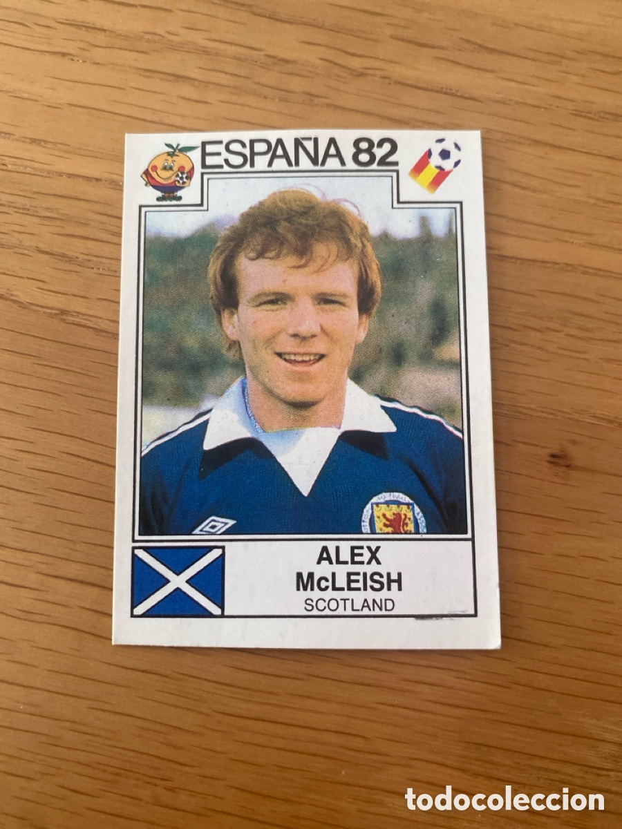 Cromos de F&uacute;tbol: Cromo panini mundial Espa&ntilde;a 82 n&uacute;mero 404 McLeish - Sticker album world cup Spain 1982
