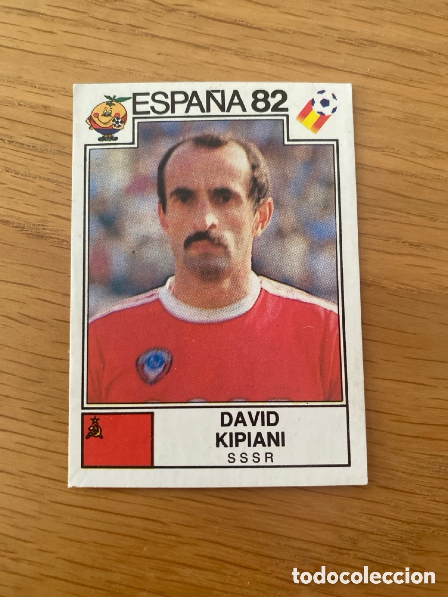 Cromos de F&uacute;tbol: Cromo panini mundial Espa&ntilde;a 82 n&uacute;mero 395 Kipiani - Sticker album world cup Spain 1982 URSS