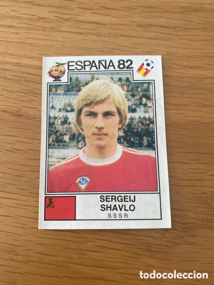Cromos de F&uacute;tbol: Cromo panini mundial Espa&ntilde;a 82 n&uacute;mero 391 Shavlo - Sticker album world cup Spain 1982 URSS