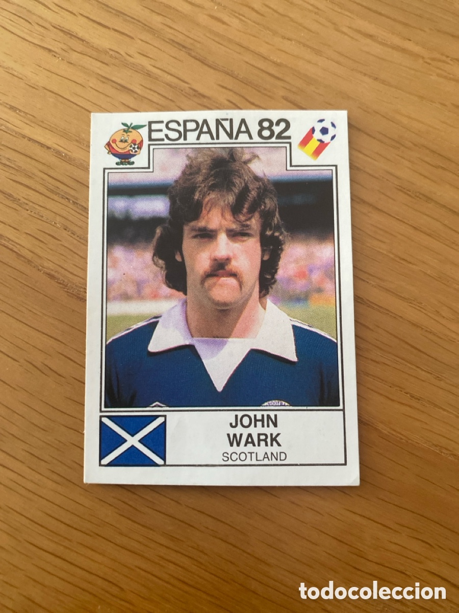 Cromos de f&uacute;tbol: Cromo panini mundial Espa&ntilde;a 82 n&uacute;mero 411 Wark - Sticker album world cup Spain 1982 Scotland