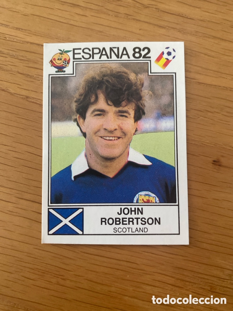 Cromos de F&uacute;tbol: Cromo panini mundial Espa&ntilde;a 82 n&uacute;mero 412 Robertson - Sticker album world cup Spain 1982 Scotland