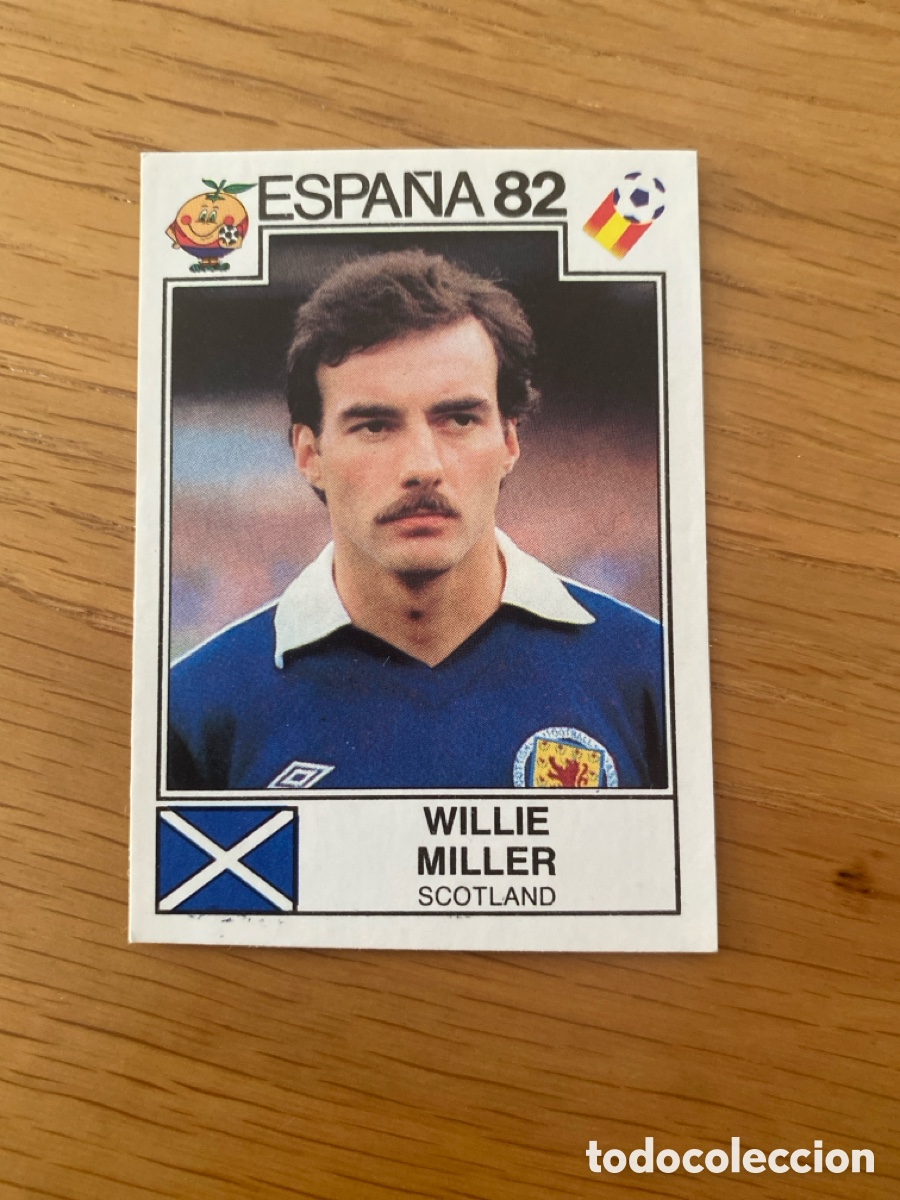 Cromos de Futebol: Cromo panini mundial Espa&ntilde;a 82 n&uacute;mero 406 Miller - Sticker album world cup Spain 1982 Scotland