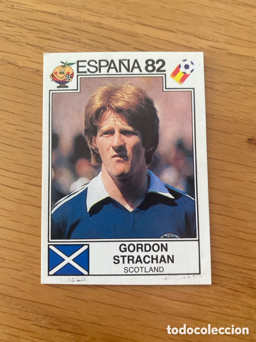 Cromos de F&uacute;tbol: Cromo panini mundial Espa&ntilde;a 82 n&uacute;mero 408 Strachan - Sticker album world cup Spain 1982