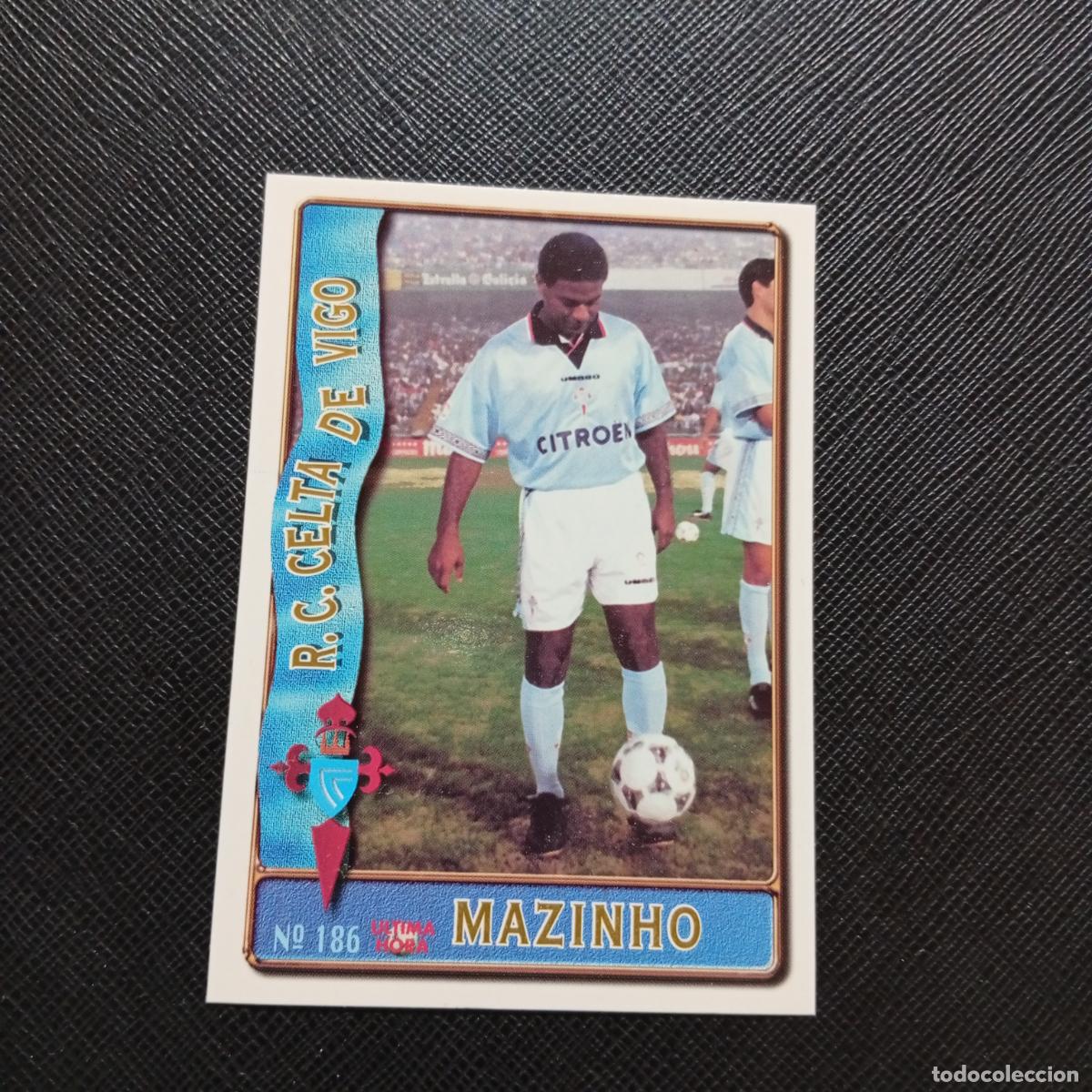Cromos de F&uacute;tbol: 186 MAZINHO CELTA MUNDICROMO 1996 1997 CROMO FUTBOL LIGA 96 97 - A206 PG27 ULTIMA HORA
