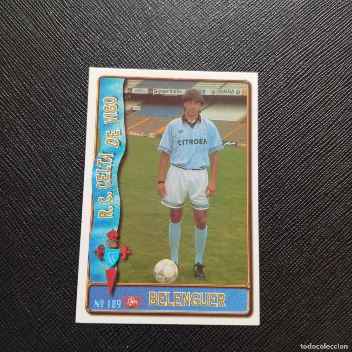 Cromos de F&uacute;tbol: 189 BELENGUER CELTA MUNDICROMO 1996 1997 CROMO FUTBOL LIGA 96 97 - A206 PG27 ULTIMA HORA