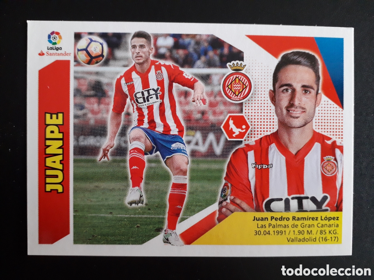 Cromos de F&uacute;tbol: JUANPE GIRONA N&deg; 6 ED ESTE 2017 2018 17 18 SIN PEGAR PEDIDO M&Iacute;NIMO 3&euro;