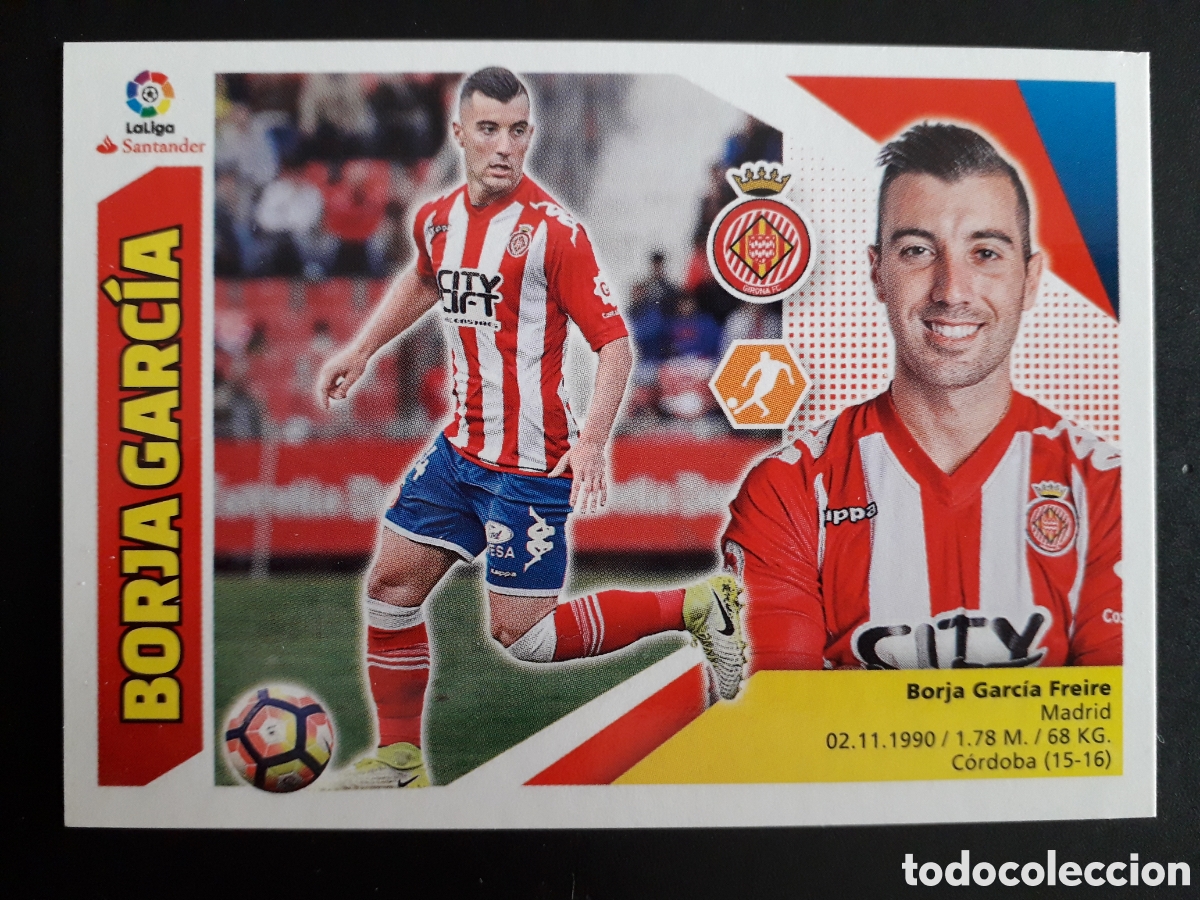 Cromos de F&uacute;tbol: BORJA GARC&Iacute;A GIRONA N&deg; 12 ED ESTE 2017 2018 17 18 SIN PEGAR PEDIDO M&Iacute;NIMO 3&euro;