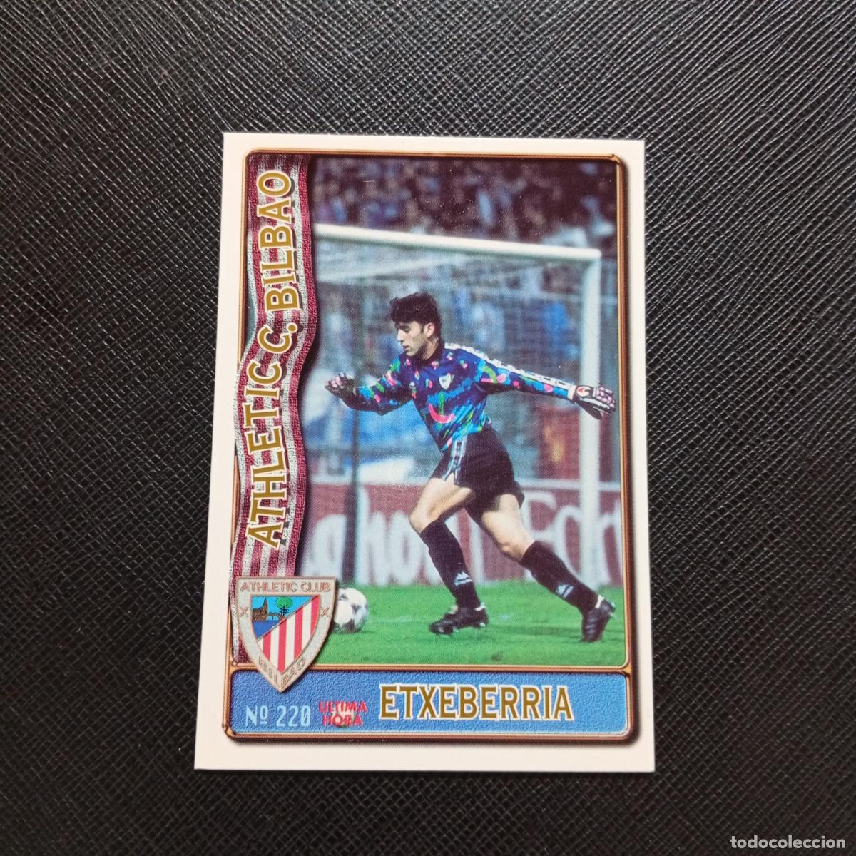 Cromos de F&uacute;tbol: 220 ETXEBERRIA BILBAO MUNDICROMO 1996 1997 CROMO FUTBOL LIGA 96 97 - A206 PG32 ULTIMA HORA