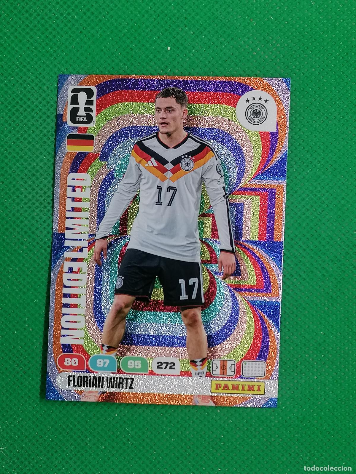 Cromos de F&uacute;tbol: FLORIAN WIRTZ ALEMANIA LIMITED EDITION ⚽ PANINI ADRENALYN FIFA WORLD CUP 26 2026 ⚽