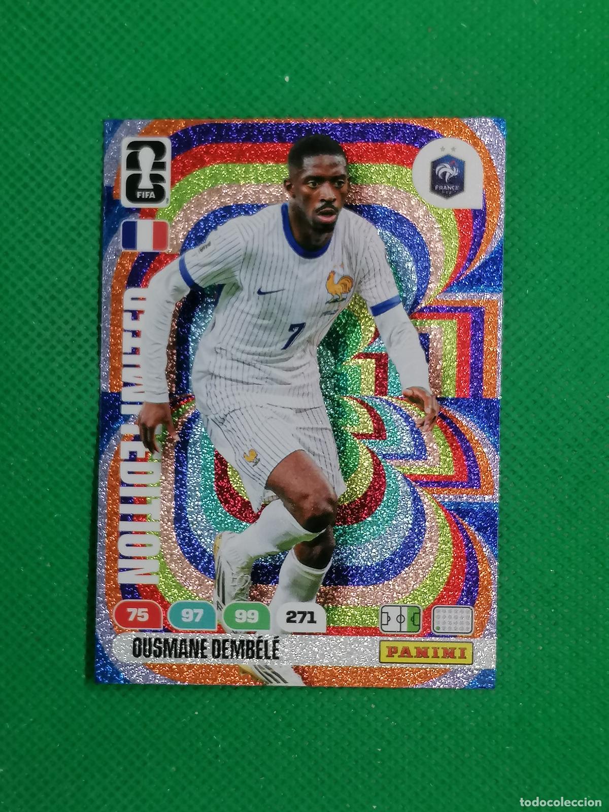 Cromos de F&uacute;tbol: OUSMANE DEMBELE FRANCIA LIMITED EDITION ⚽ PANINI ADRENALYN FIFA WORLD CUP 26 2026 ⚽