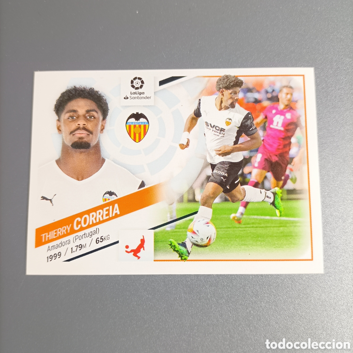 Cromos de F&uacute;tbol: CROMO ESTE. LIGA 2022-2023 (VALENCIA) №6 CORREIA