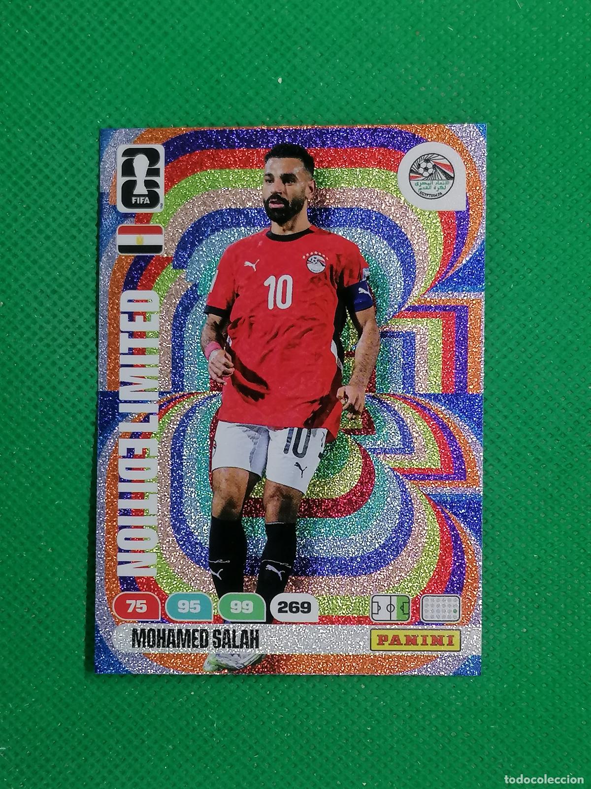 Football Stickers: MOHAMED SALAH EGIPTO LIMITED EDITION ⚽ PANINI ADRENALYN FIFA WORLD CUP 26 2026 ⚽
