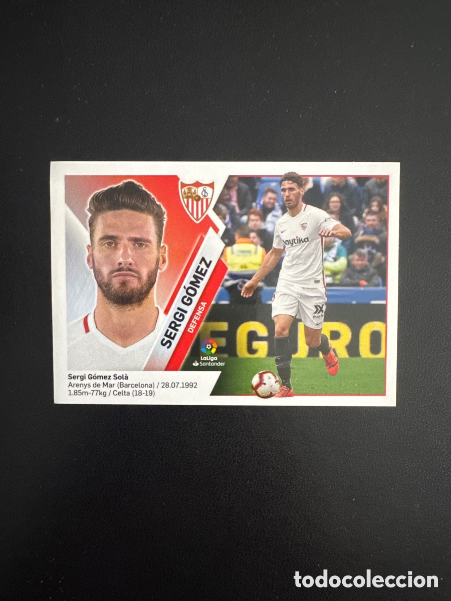 Cromos de Futebol: SERGI G&Oacute;MEZ SEVILLA N&Uacute;MERO 4 LIGA ESTE 2019 2020