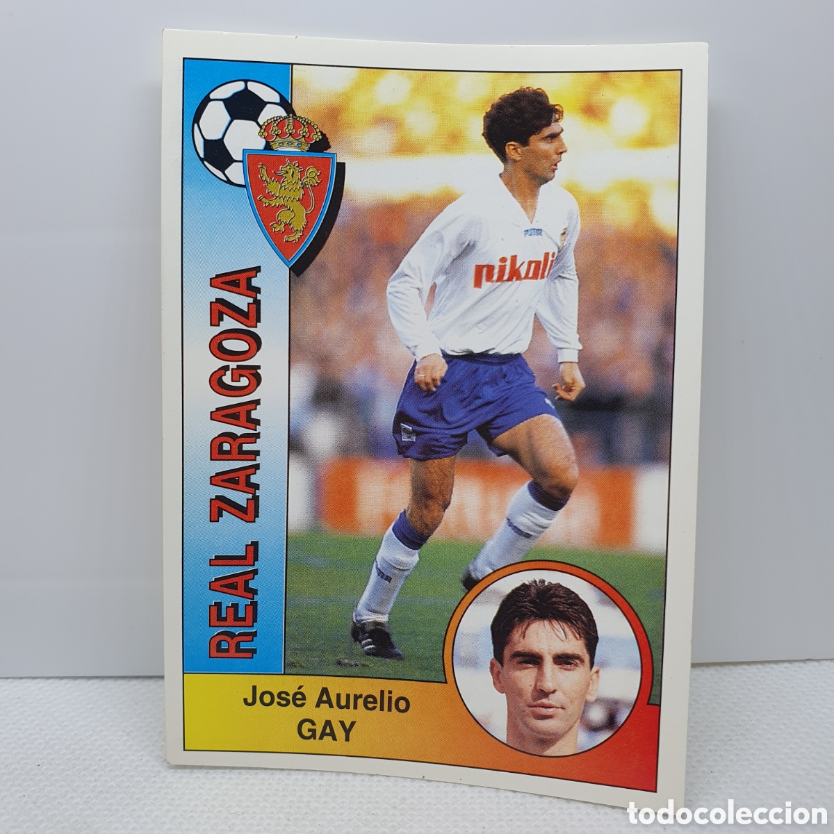 Cromos de F&uacute;tbol: ⚽️ CROMO DE FUTBOL GAY ZARAGOZA LIGA 94-95 BAR&Ccedil;A PANINI ALBUM - ESTAMPAS ADHESIVAS - CARTAS -TARJETA