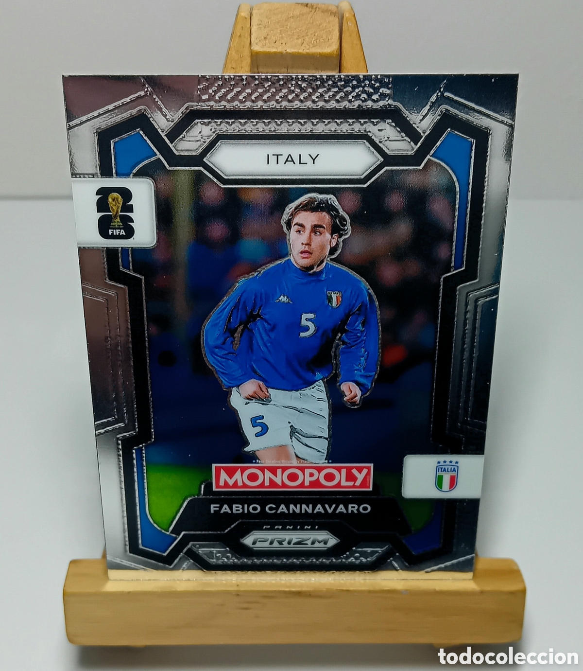 Football Stickers: FABIO CANNAVARO 2026 ITALIA MONOPOLY PRIZM PANINI.