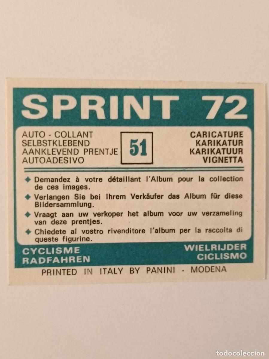 Cromos de f&uacute;tbol: #A51 PASO A NIVEL SPRINTER 72 PANINI - Foto 2