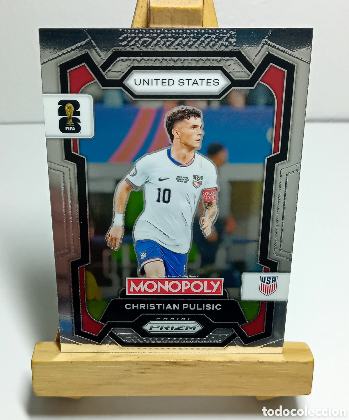 Cromos de F&uacute;tbol: CHRISTIAN PULISIC 2026 USA MONOPOLY PRIZM PANINI.
