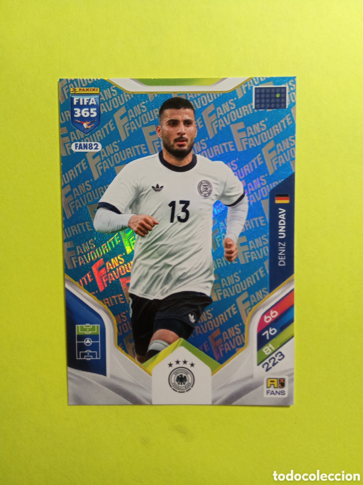Cromos de F&uacute;tbol: CROMO FAN 82 UNDAV AZUL BLUE ALEMANIA FAN FAVOURITE FIFA 365 2026 ADRENALYN 25-26