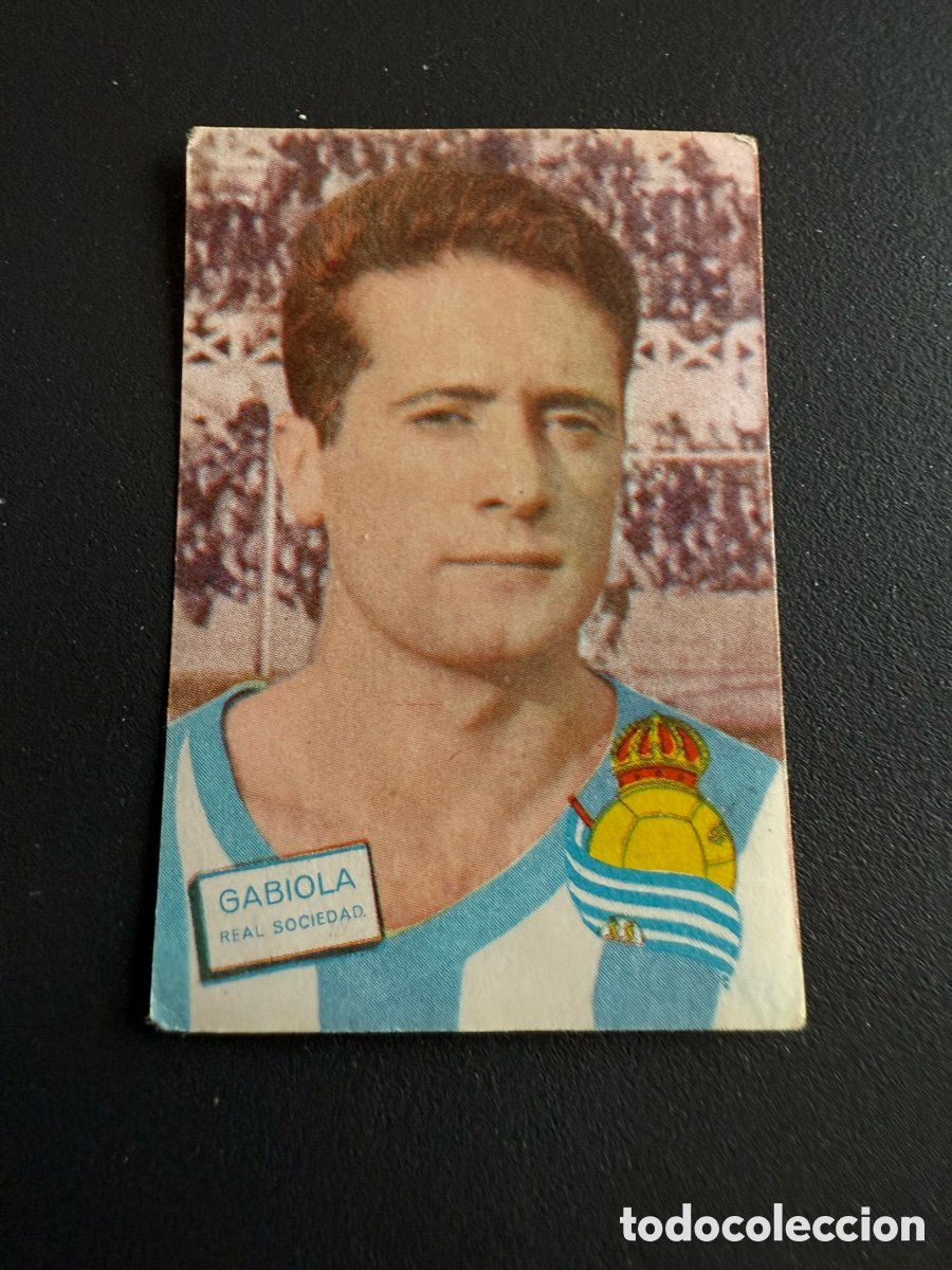 Cromos de F&uacute;tbol: FHER 61 62. GABIOLA ( Real Sociedad)