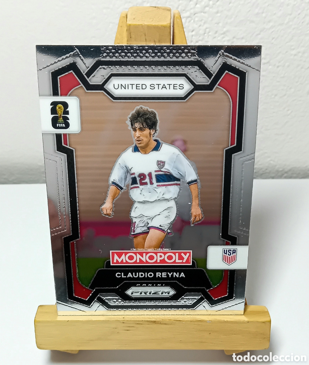 Cromos de F&uacute;tbol: CLAUDIO REYNA 2026 USA MONOPOLY PRIZM PANINI.