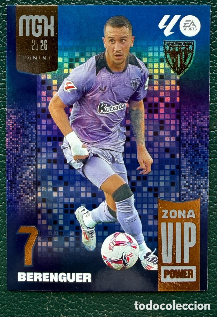 Fu&szlig;ball-Sticker: P390 BERENGUER ATHLETIC DE BILBAO ZONA VIP POWER FICHAS ALBUM MEGACRACKS 2025 2026 MGK 25 26