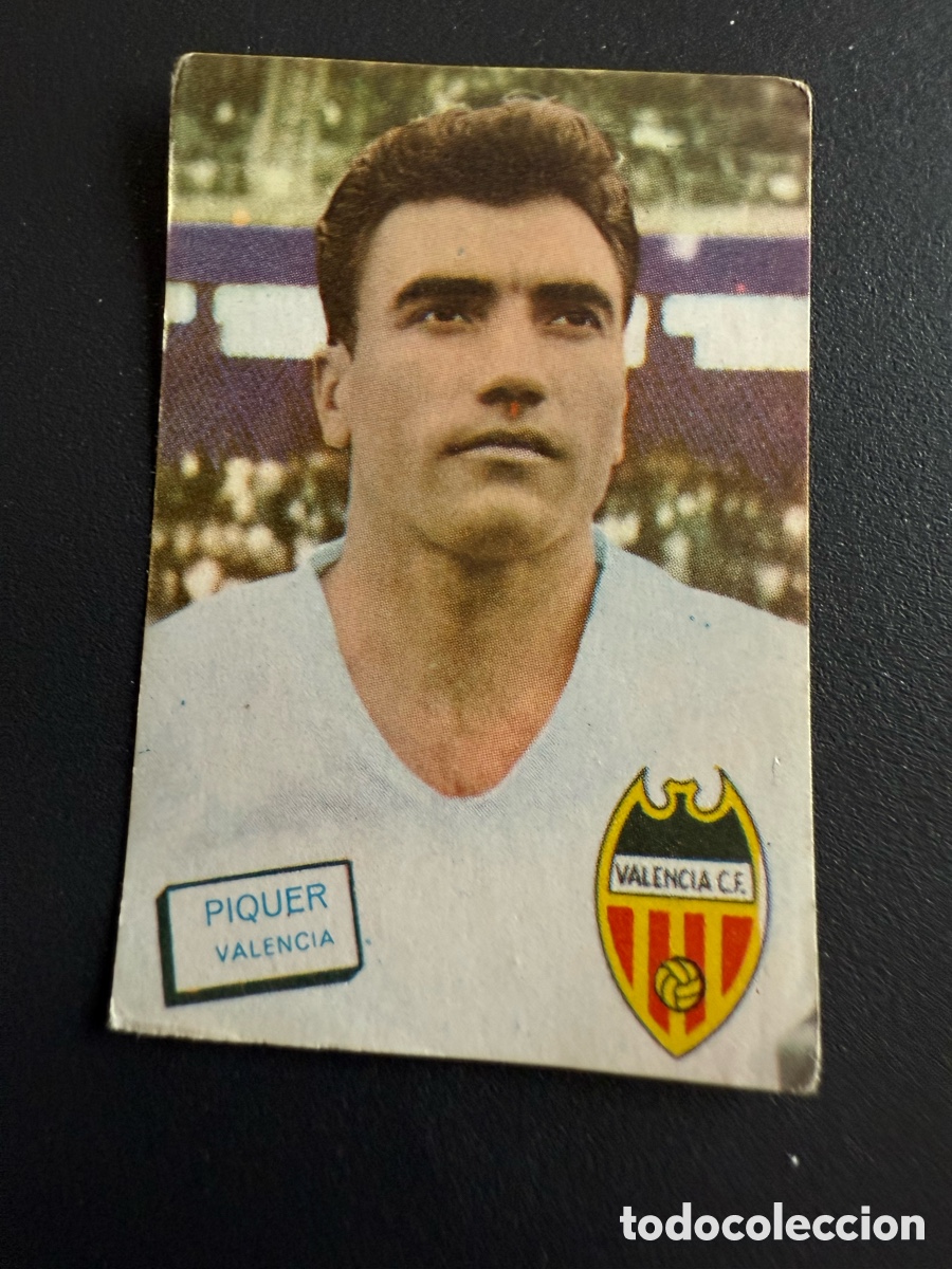 Cromos de F&uacute;tbol: FHER 61 62. PIQUER ( Valencia )