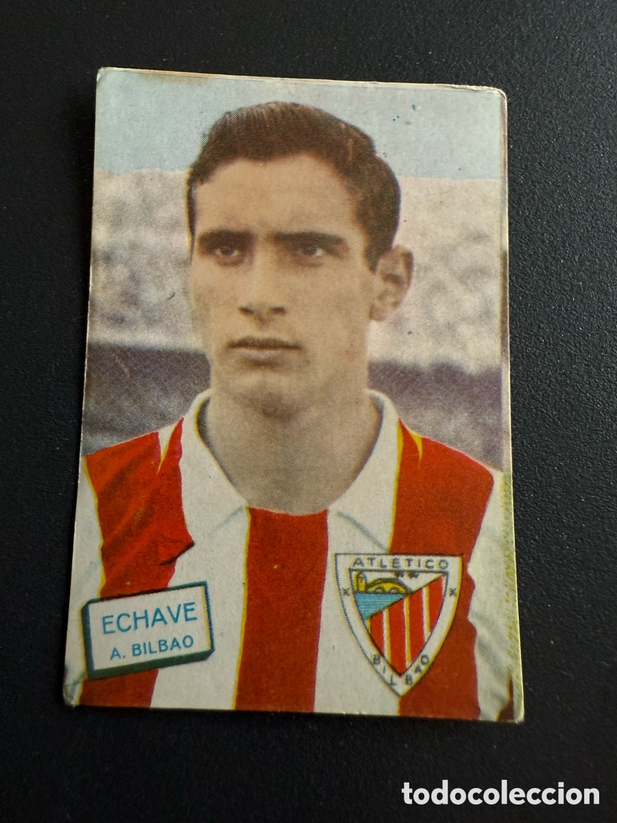 Cromos de F&uacute;tbol: FHER 61 62. ECHAVE ( A. Bilbao)