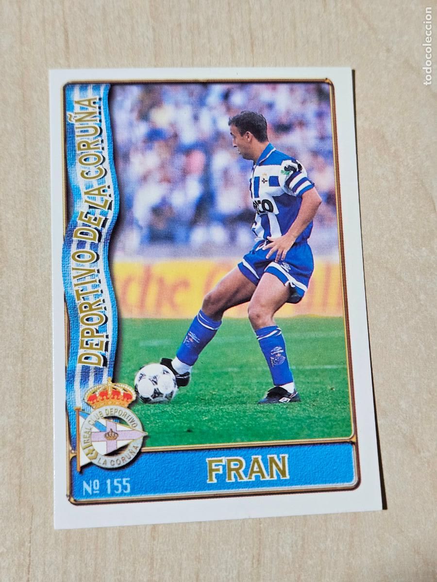 Cromos de F&uacute;tbol: N&ordm; 155 FRAN - MUNDICROMO 96 97 FICHAS DE LA LIGA - DEPORTIVO DE LA CORU&Ntilde;A