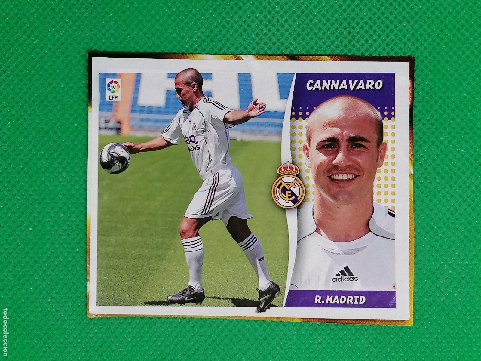 Cromos de F&uacute;tbol: CANNAVARO MADRID - RECORTADO LEER ⚽ PANINI LIGA ESTE 06 07 2006 2007 ⚽