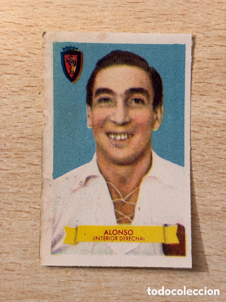 Cromos de F&uacute;tbol: Alonso Real Zaragoza Ed. Bruguera Campeones 1949-50 sin pegar