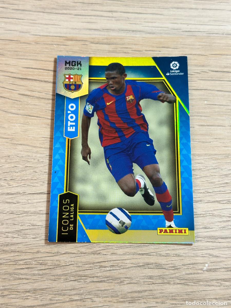 Cromos de F&uacute;tbol: ETO'O N&ordm; 395 ICONOS MEGACRACKS 2020 2021 FC BARCELONA 20 21 MGK