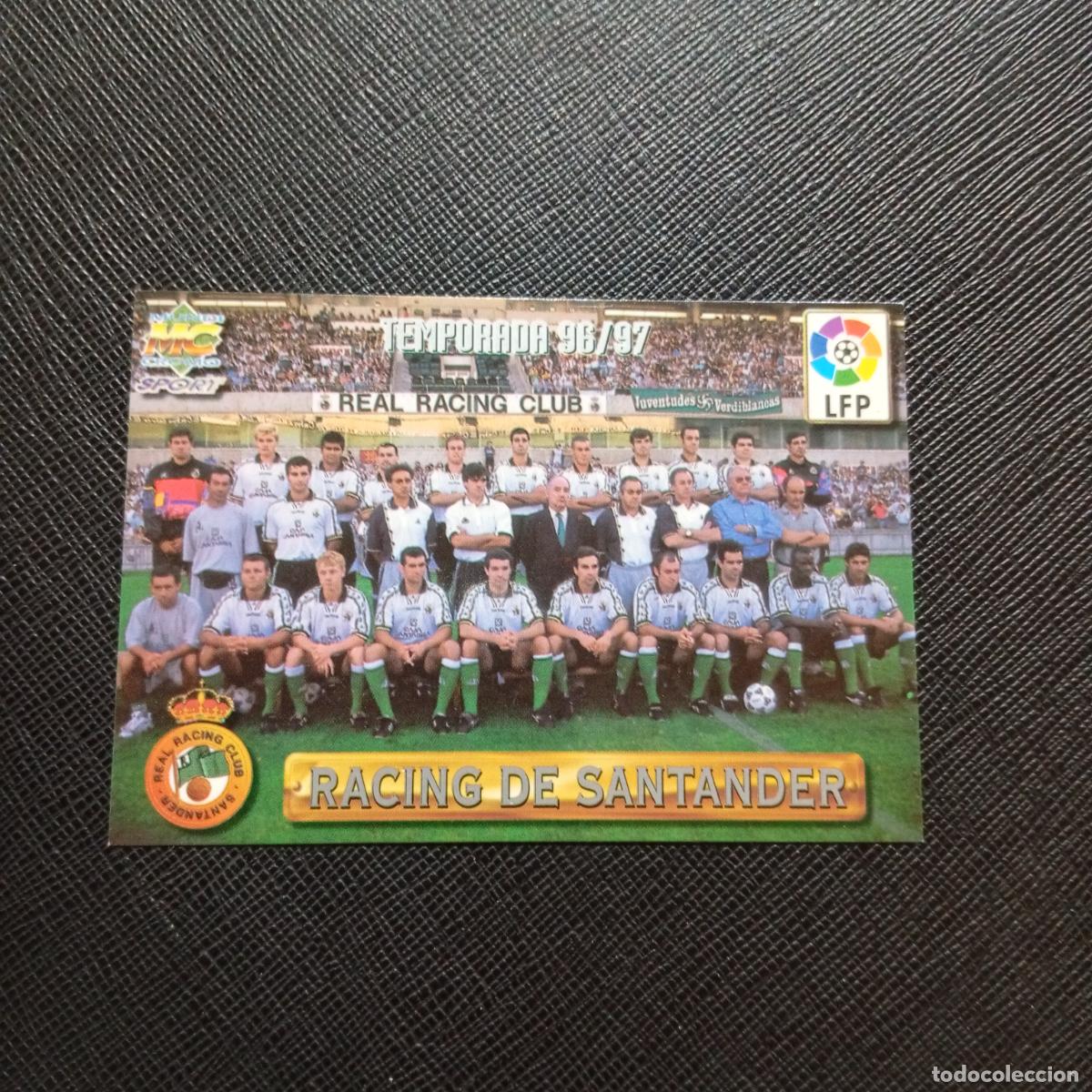 Cromos de F&uacute;tbol: 289 PLANTILLA RACING SANTANDER MUNDICROMO 1996 1997 CROMO FUTBOL LIGA 96 97 - A206 PG43 PLATA