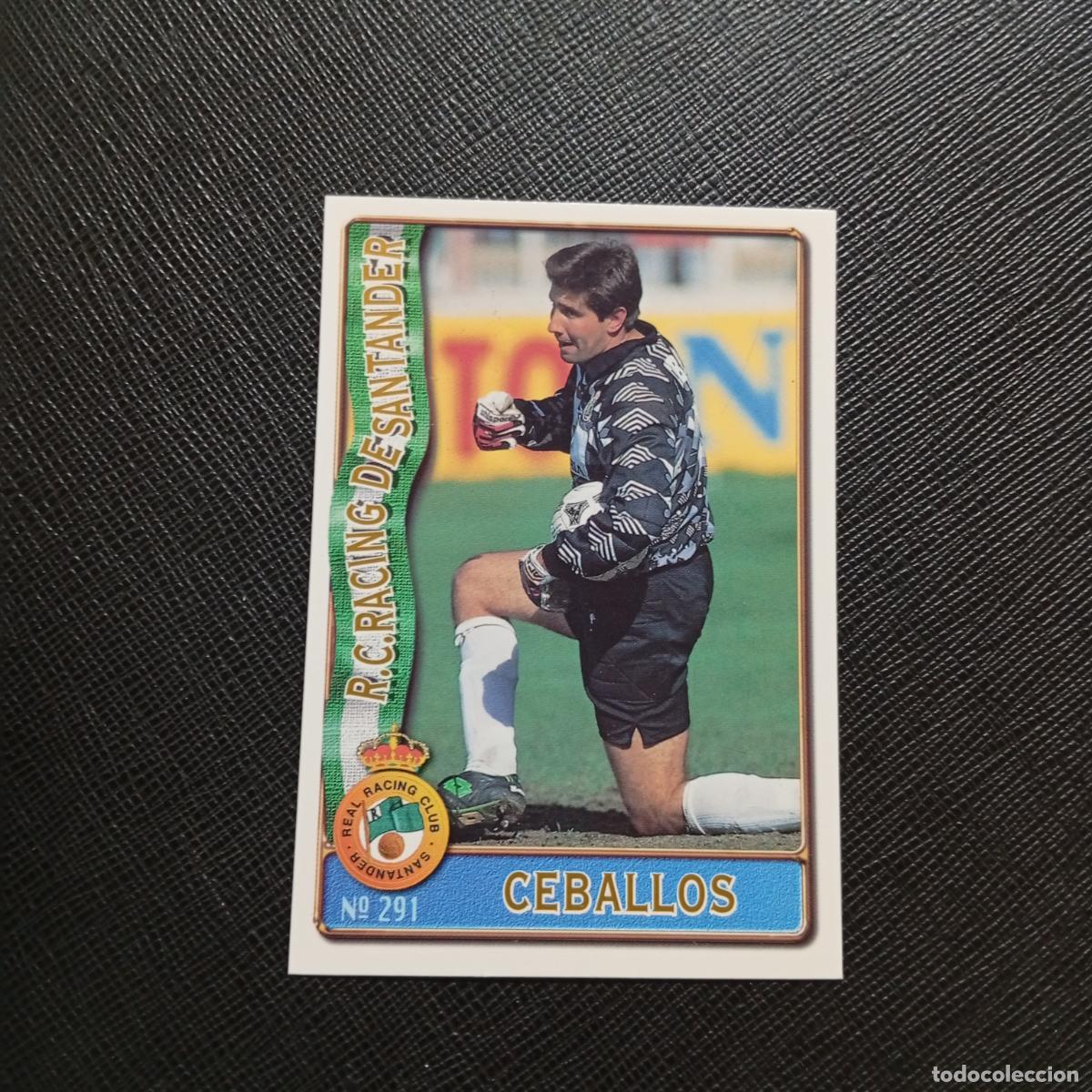 Cromos de F&uacute;tbol: 291 CEBALLOS RACING SANTANDER MUNDICROMO 1996 1997 CROMO FUTBOL 96 97 - A206 PG44