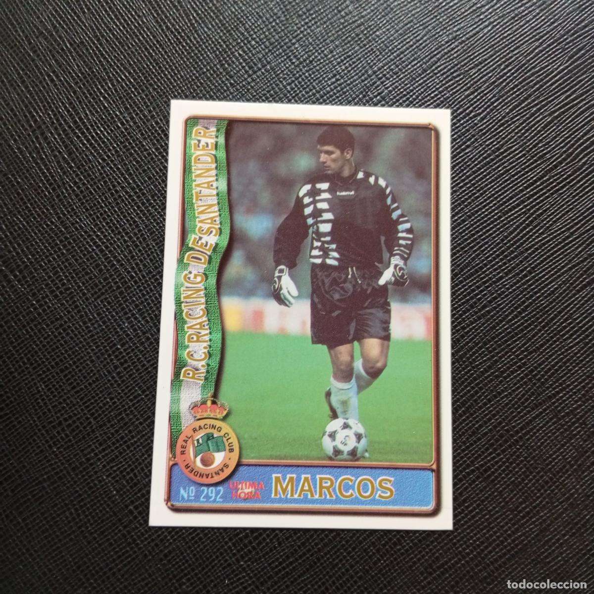 Fu&szlig;ball-Sticker: 292 MARCOS RACING SANTANDER MUNDICROMO 1996 1997 CROMO FUTBOL 96 97 - A206 PG44 ULTIMA HORA