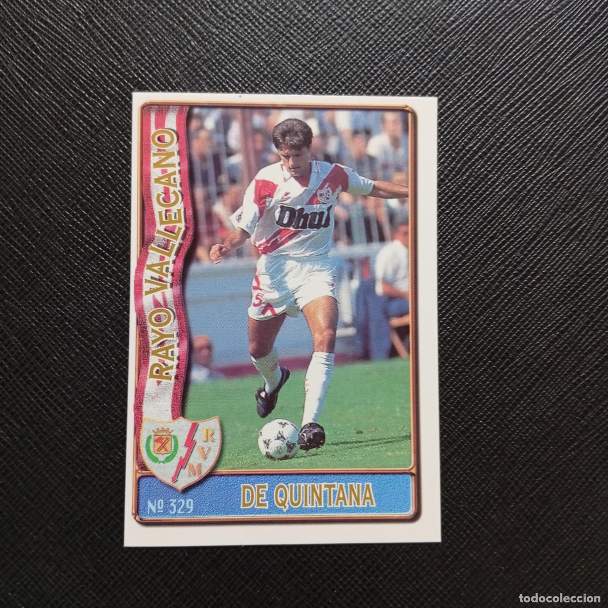 Fu&szlig;ball-Sticker: 329 DE QUINTANA RAYO VALLECANO MUNDICROMO 1996 1997 CROMO FUTBOL 96 97 - A206 PG50