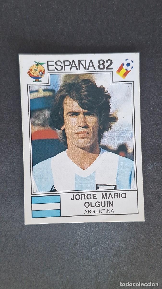 Cromos de F&uacute;tbol: L2 JORGE MARIO OLGUIN SELECCION ARGENTINA 167 MUNDIAL ESPA&Ntilde;A 1982 82 PANINI NUNCA PEGADO SIN PEGAR