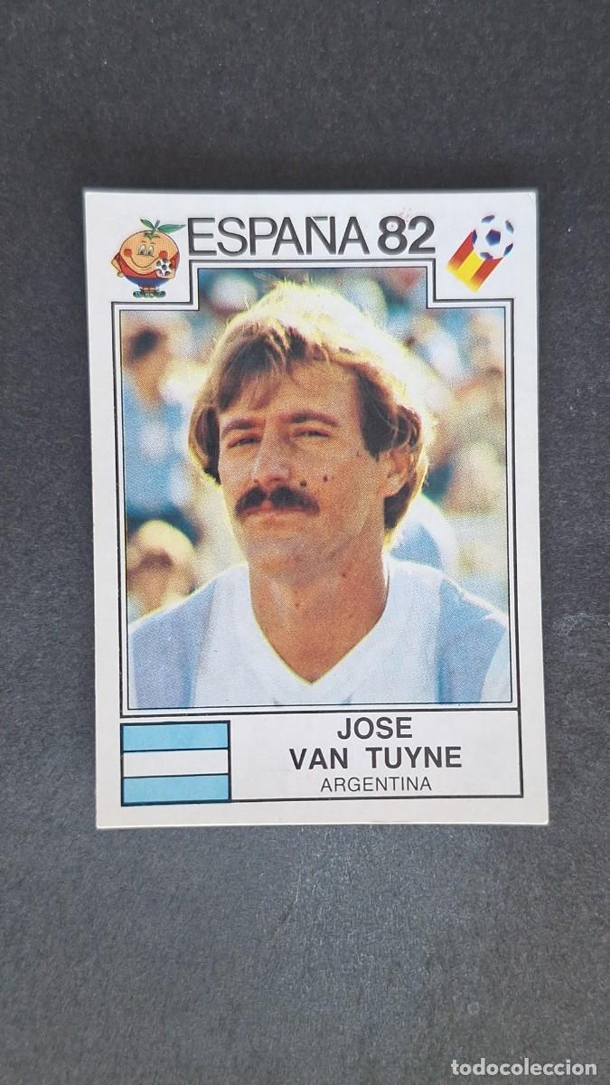 Cromos de F&uacute;tbol: L2 JOSE VAN TUYNE SELECCION ARGENTINA 169 MUNDIAL ESPA&Ntilde;A 1982 82 PANINI NUNCA PEGADO SIN PEGAR