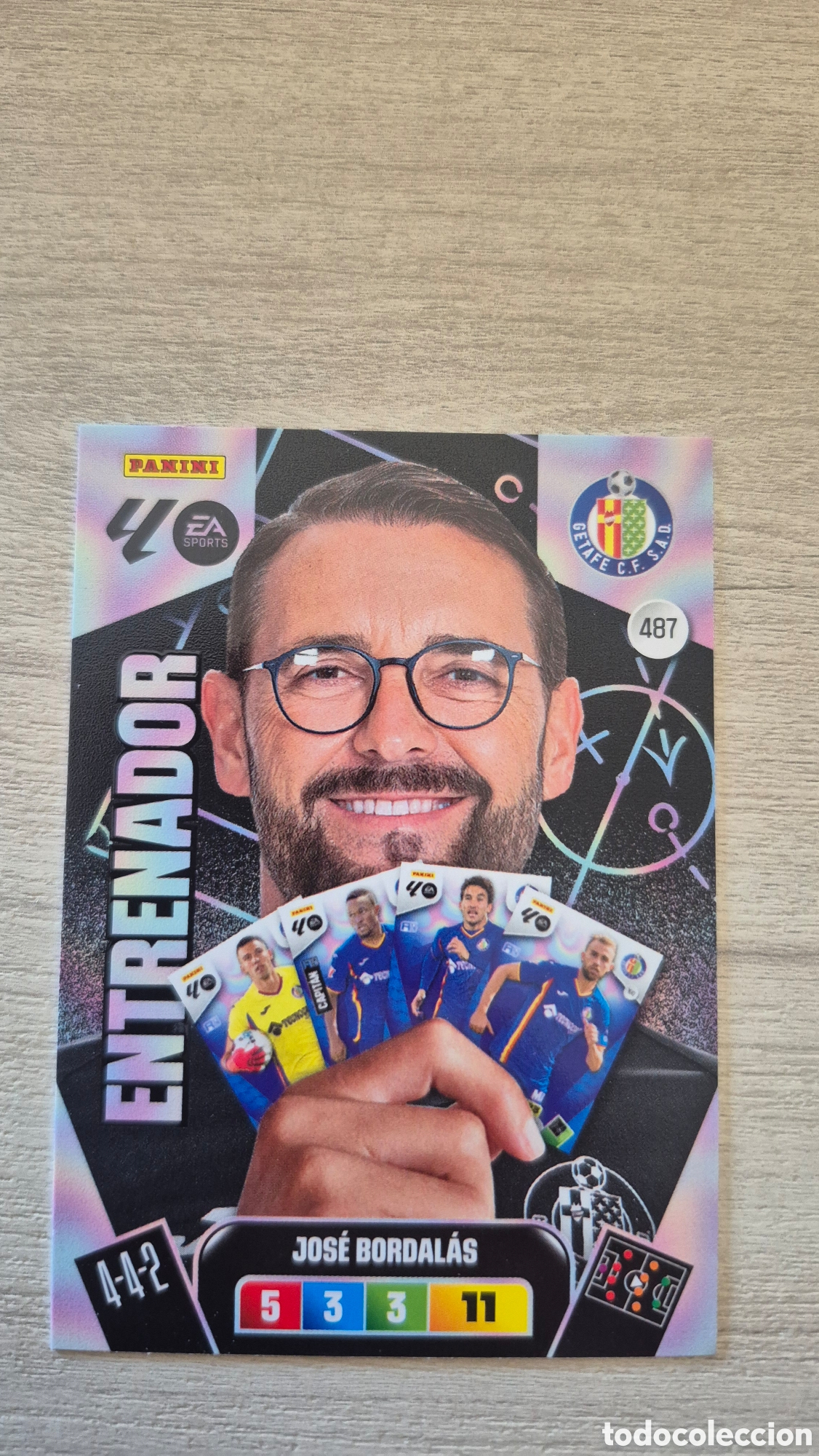 Cromos de F&uacute;tbol: N&deg;487 Getafe Jose Bordalas Adrenalyn 25/26
