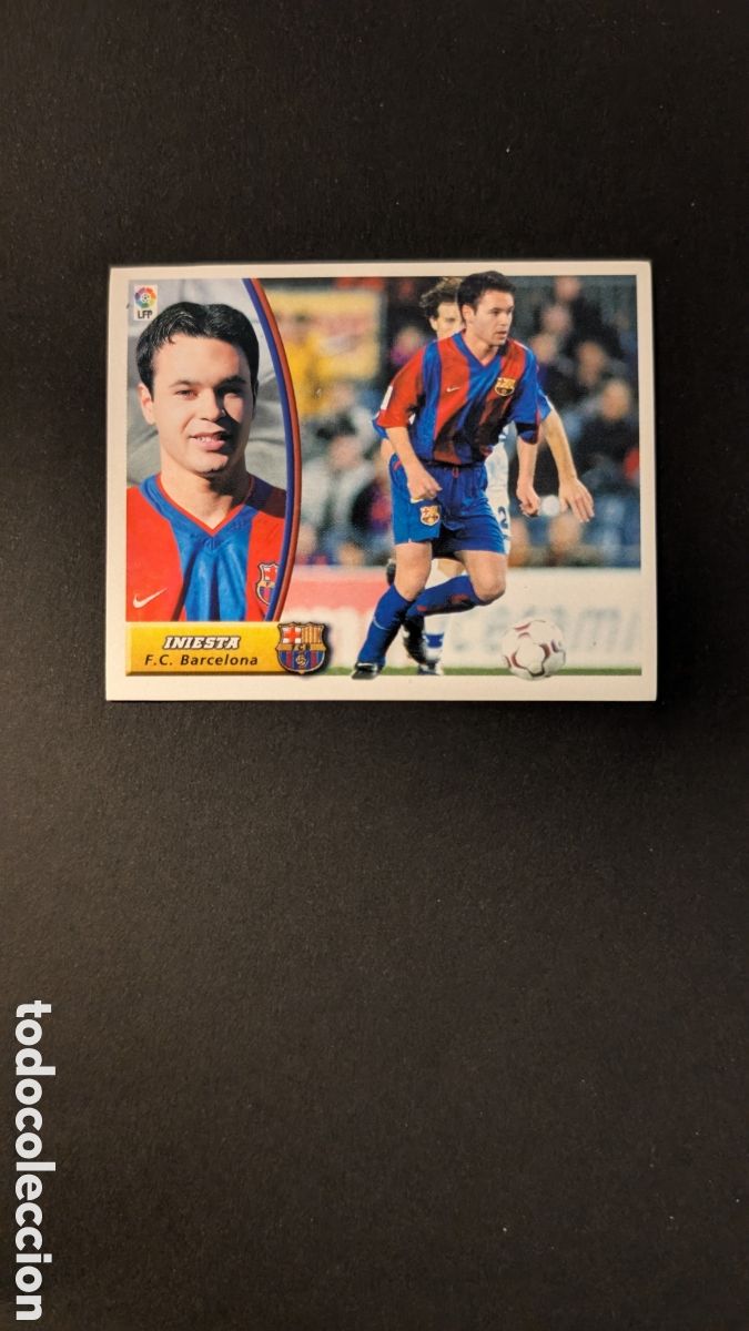 Cromos de F&uacute;tbol: INIESTA BARCELONA ROOKIE LIGA ESTE 2003/04 03 04 NUNCA PEGADO SIN PEGAR