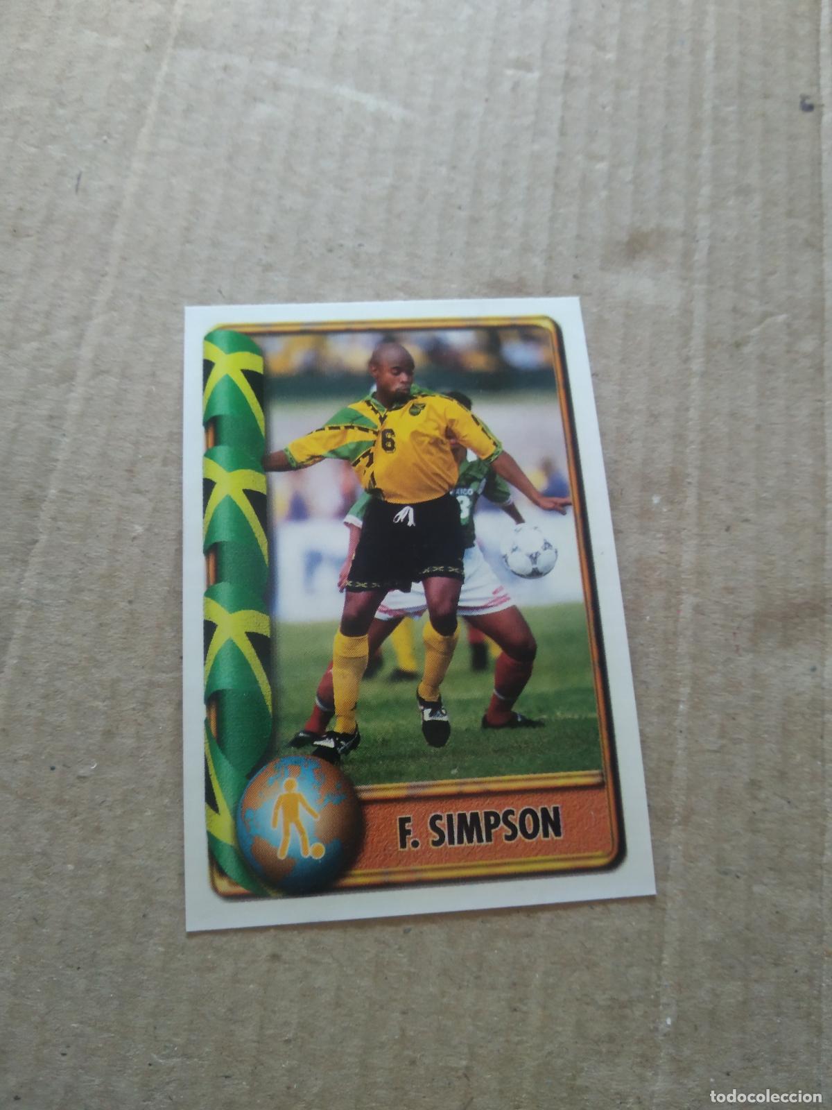 Cromos de F&uacute;tbol: 338 SIMPSON JAMAICA CROMO FUTBOL MUNDIAL 1998 NAVARRETE WORLD CUP COPA DEL MUNDO