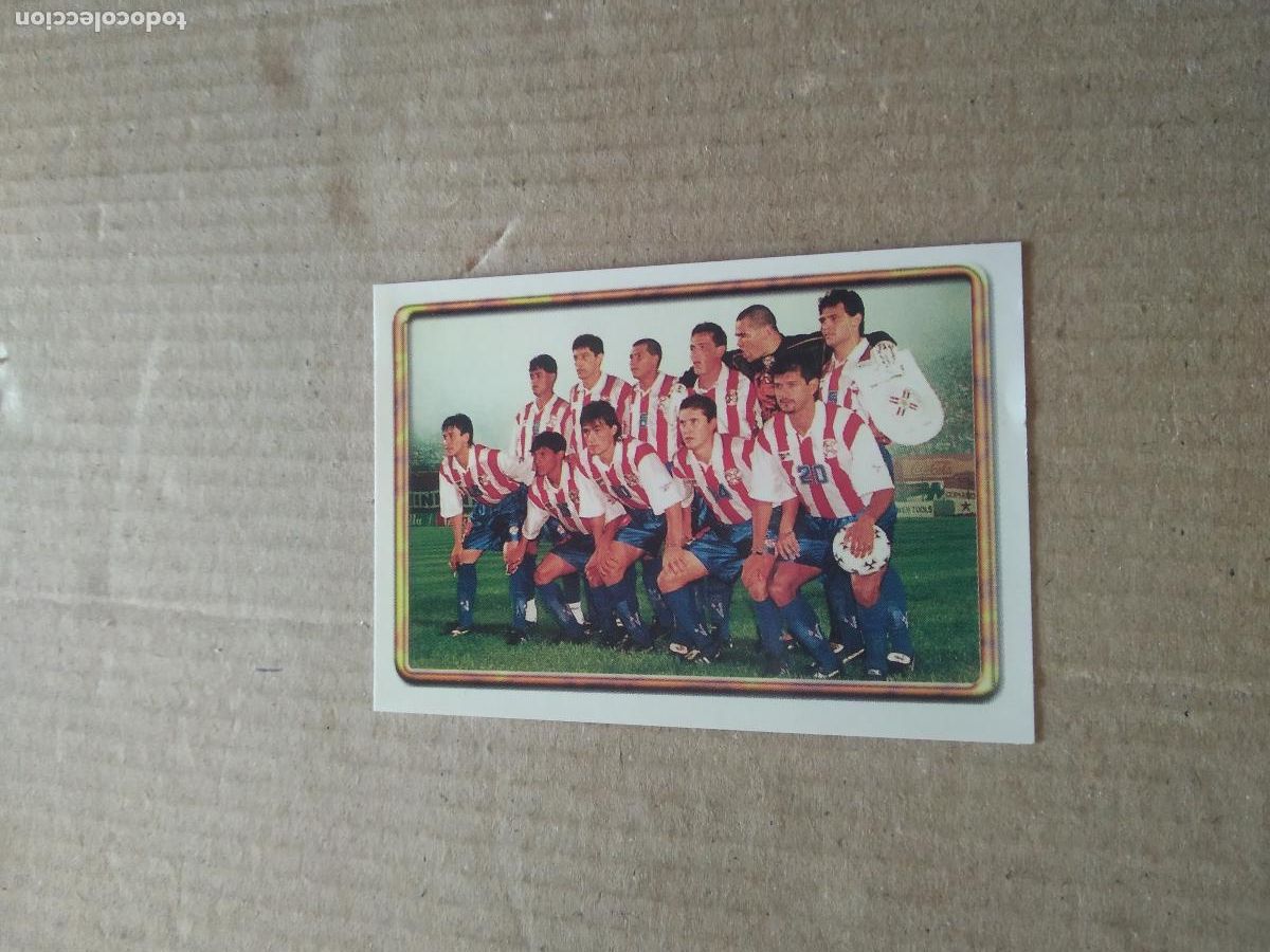 Cromos de F&uacute;tbol: 427 EQUIPO PLANTILLA PARAGUAY CROMO FUTBOL MUNDIAL 1998 NAVARRETE WORLD CUP COPA DEL MUNDO