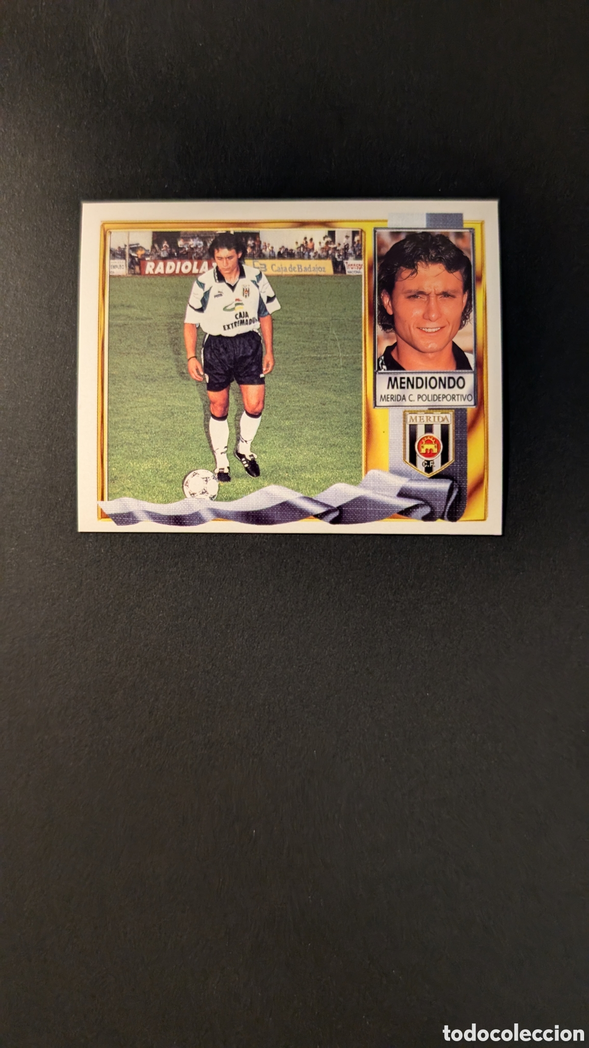Cromos de F&uacute;tbol: MENDIONDO MERIDA FICHAJE 5 LIGA ESTE 1995/96 95 96 NUNCA PEGADO SIN PEGAR