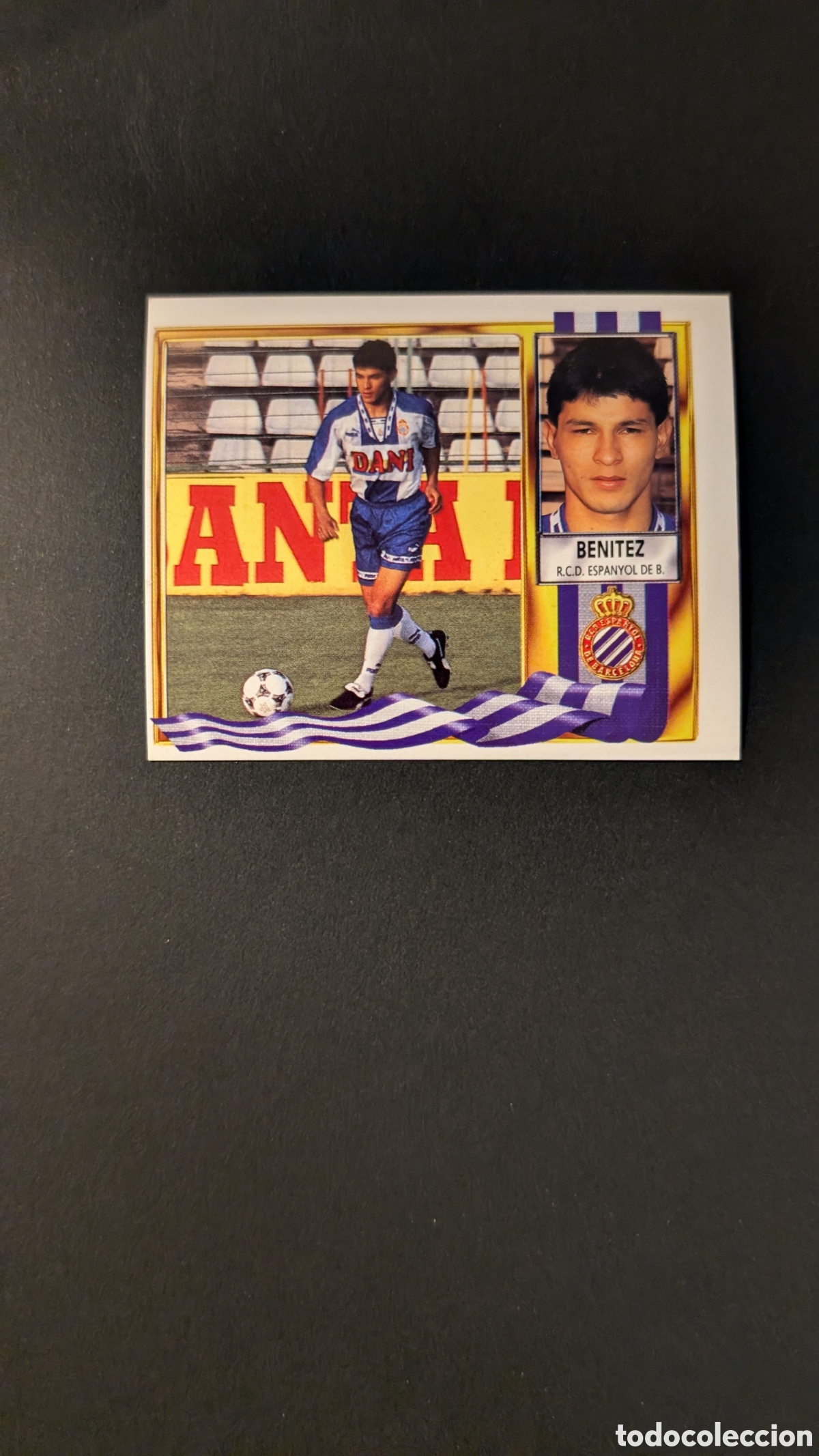 Cromos de F&uacute;tbol: BENITEZ ESPANYOL FICHAJE 7 LIGA ESTE 1995/96 95 96 NUNCA PEGADO SIN PEGAR