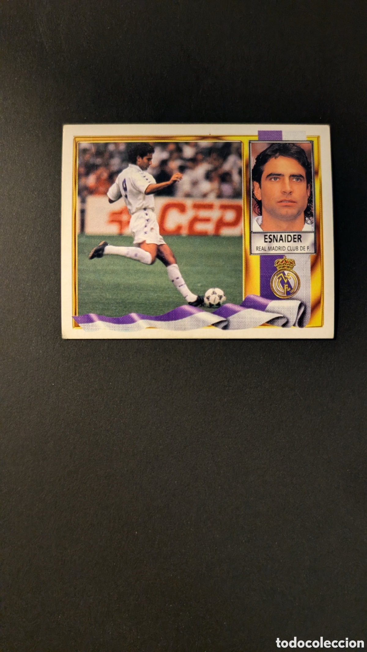 Cromos de F&uacute;tbol: ESNAIDER REAL MADRID FICHAJE 8 LIGA ESTE 1995/96 95 96 NUNCA PEGADO SIN PEGAR