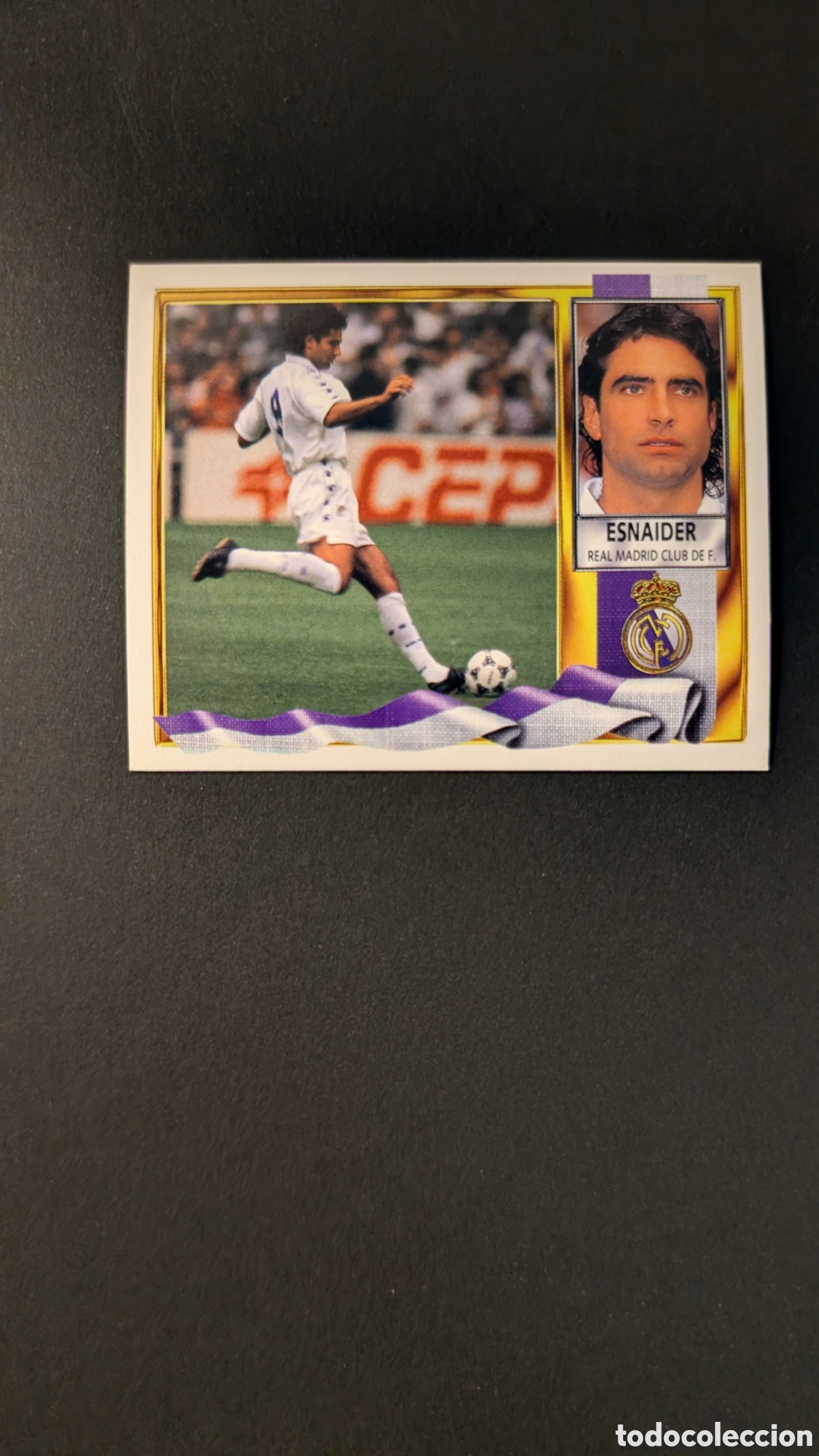 Cromos de F&uacute;tbol: ESNAIDER REAL MADRID FICHAJE 8 LIGA ESTE 1995/96 95 96 NUNCA PEGADO SIN PEGAR