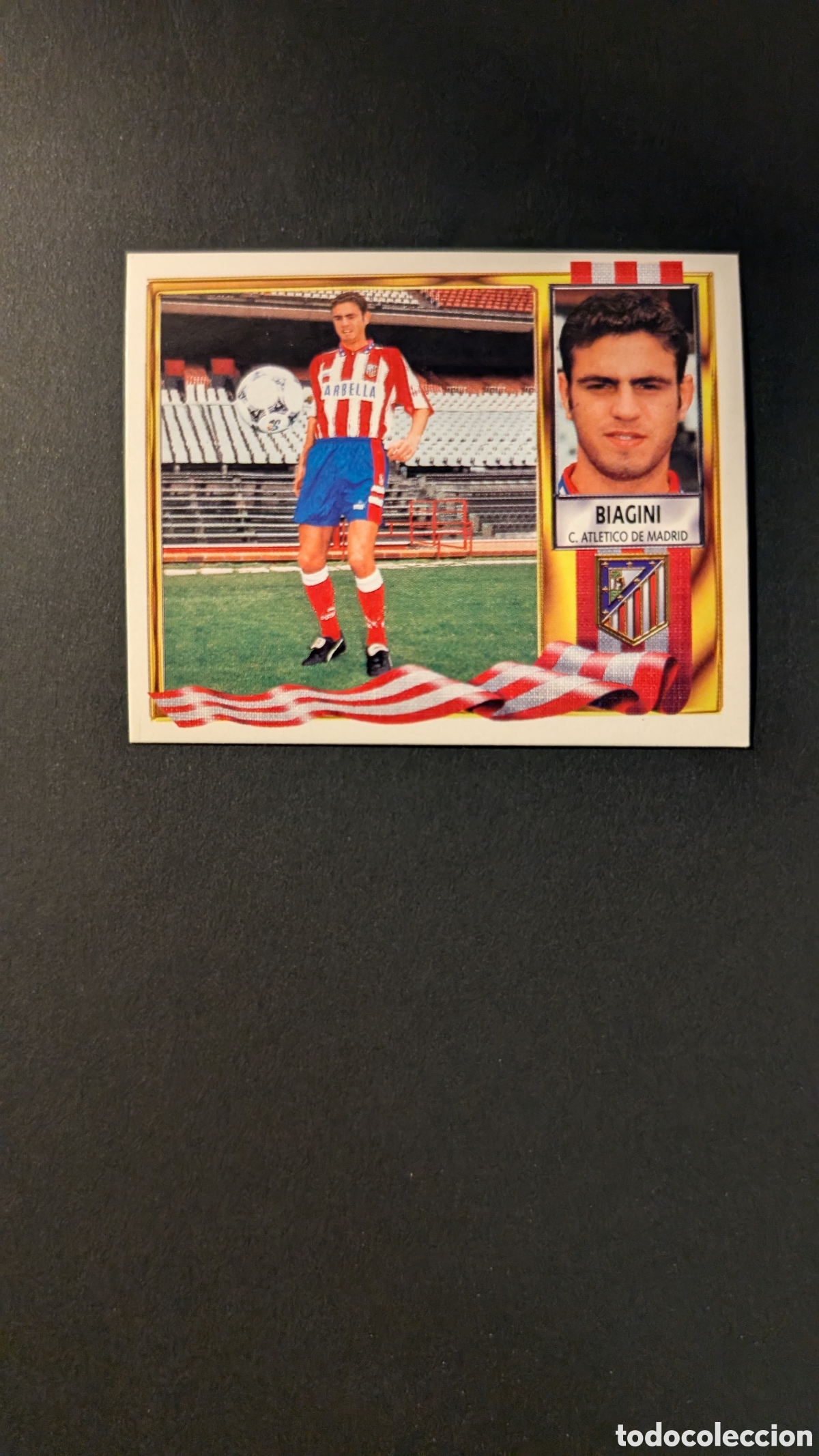 Cromos de F&uacute;tbol: BIAGINI ATLETICO MADRID FICHAJE 20 LIGA ESTE 1995/96 95 96 NUNCA PEGADO SIN PEGAR