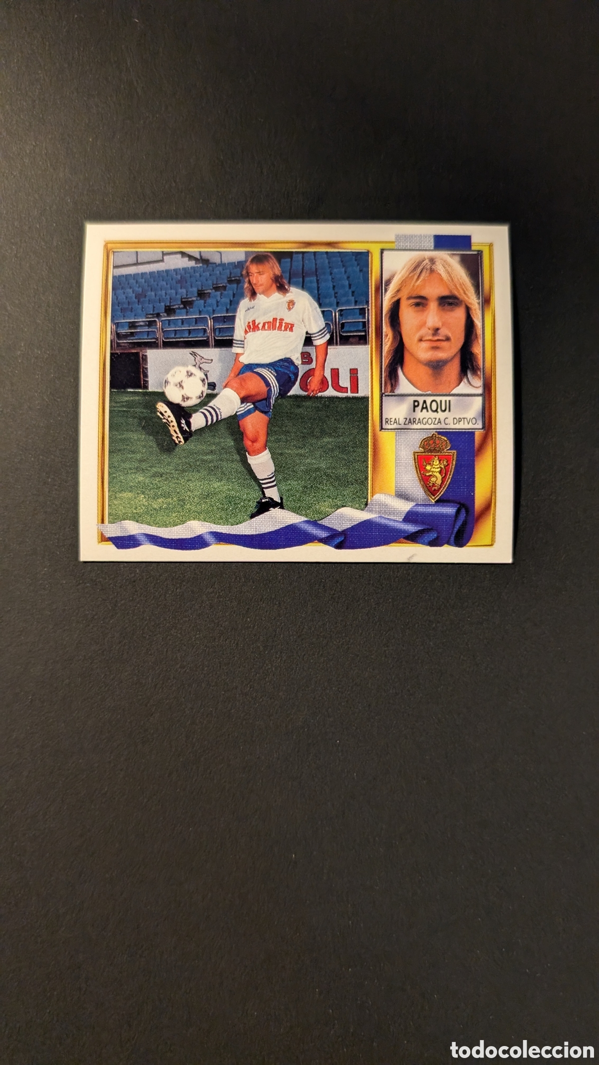 Cromos de Futebol: PAQUI ZARAGOZA FICHAJE 25 LIGA ESTE 1995/96 95 96 NUNCA PEGADO SIN PEGAR