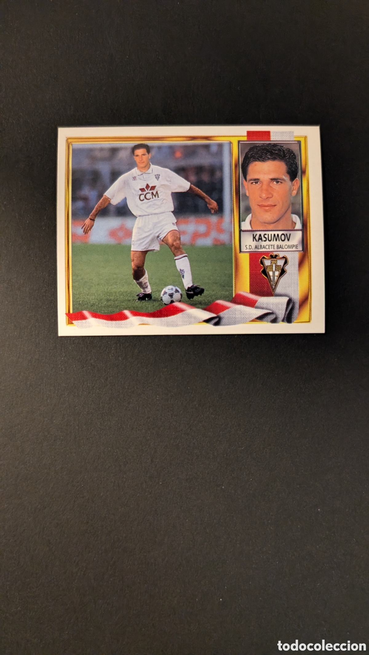 Fu&szlig;ball-Sticker: KASUMOV VERSION ALBACETE COLOCA LIGA ESTE 1995/96 95 96 NUNCA PEGADO SIN PEGAR
